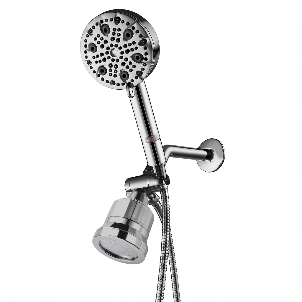 Best dual shower head with handheld combo - filtered high pressure