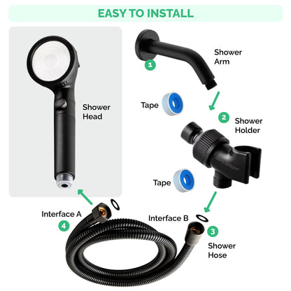 Wall Installation Kit - Black