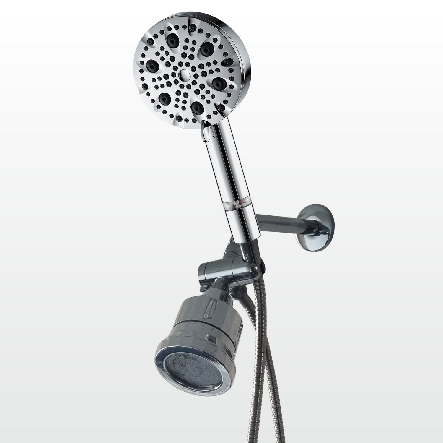 9-Mode Luxury Handheld &amp; Wall Combo Shower Head with Filtration Kit