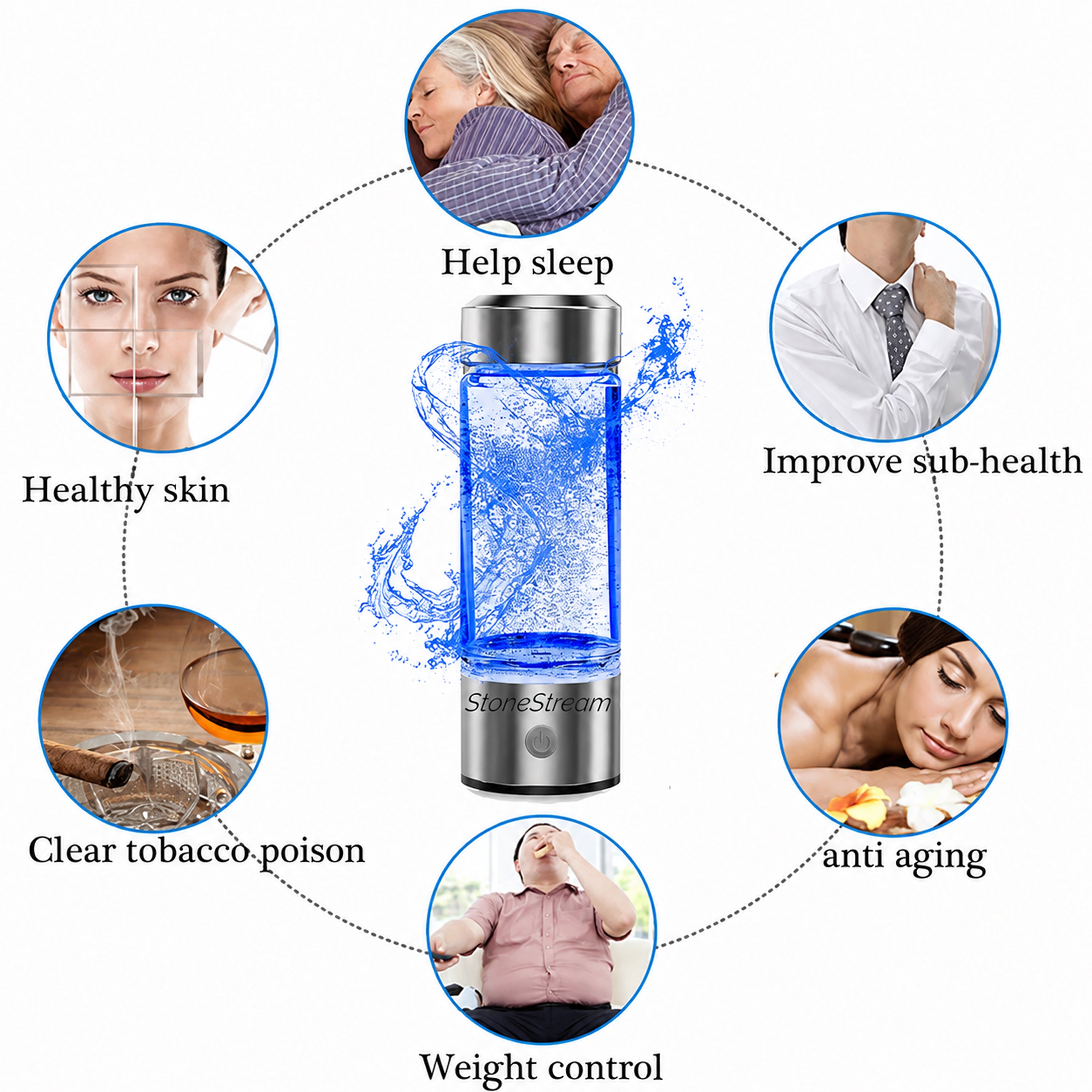 Ultimate Hydrogen Water Bottle 420ml (14.2 oz)